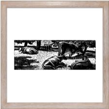 Cows in the Meadow state 2 - Unsigned - Ready Framed